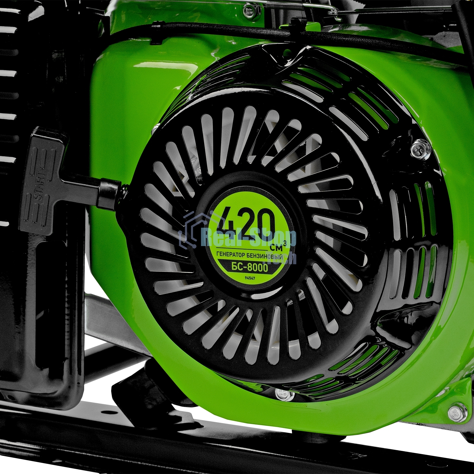 Электрогенератор бензиновый Сибртех БС-8000, 6.6 кВт, 95 дБ, 72.3 кг