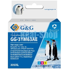 Картридж струйный G&G GG-3YM63AE 305XL многоцветный (11.6 мл) для HP DeskJet 2320/2710/2720