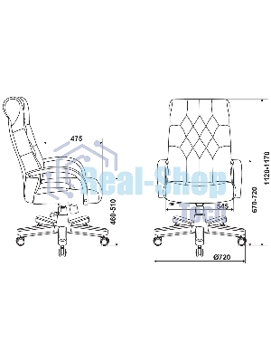 Кресло Бюрократ T-9928WALNUT Fabric Italia Green зеленый, ткань