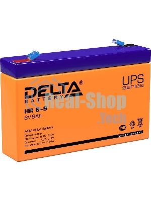 Батарея для ИБП Delta HR 6-9 (634W) (6V, 9Ah)