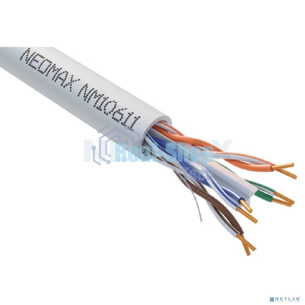 Кабель NEOMAX NM10611 UTP cat.6 4 пары (305 м) 0.57мм LSZH Медь