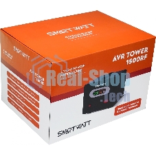 Напольный стабилизатор напряжения SMARTWATT AVR TOWER 1500RF (140W - 260W, 1500VA, 1.5 кВт, 50-60 Гц, розеток - 2, LED-д