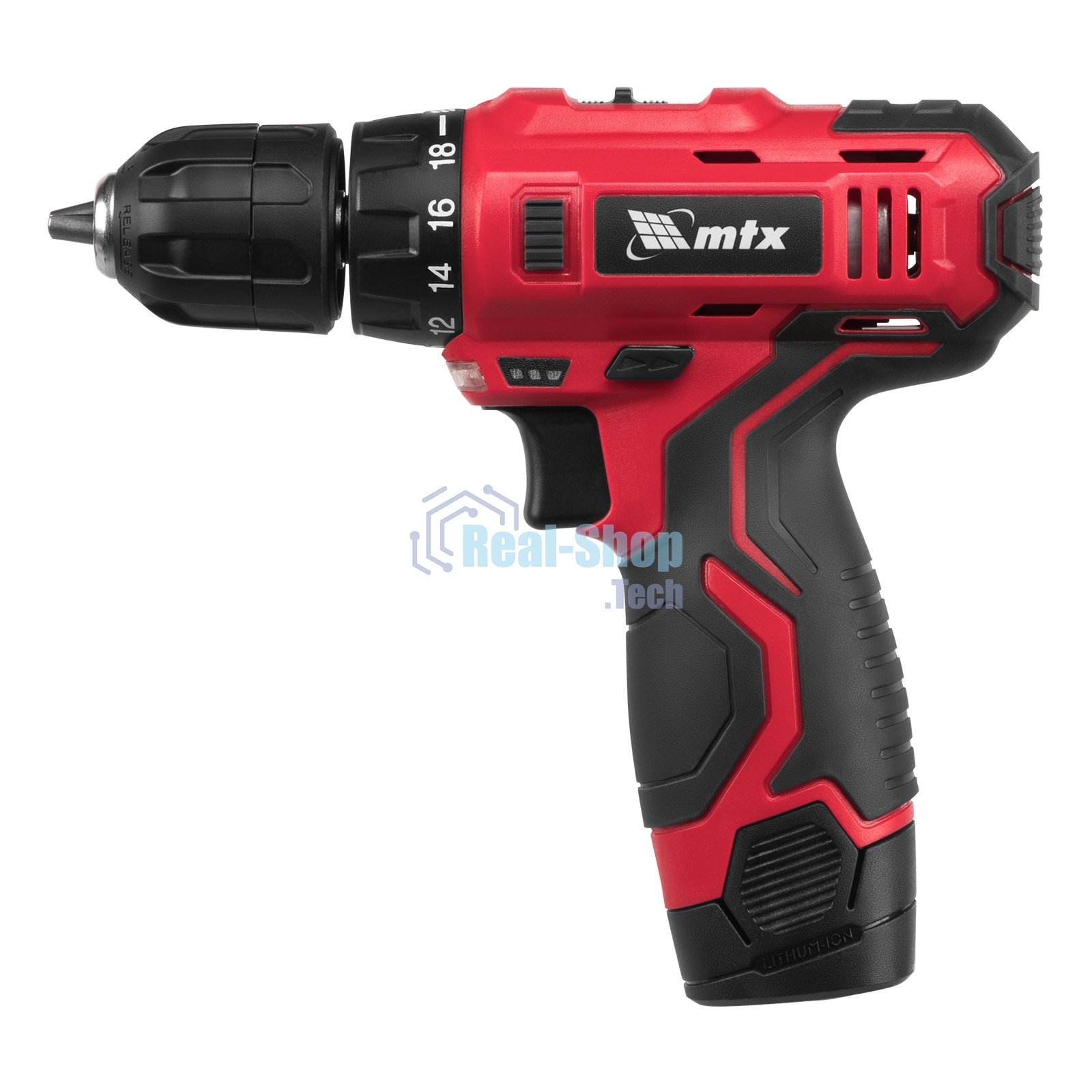Дрель-шуруповерт аккумуляторная MTX MCDL-12-02P, Аккумуляторная, 12В, 2 АКБ, Кейс