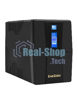Источник бесперебойного питания ExeGate Power Smart ULB-800.LCD.AVR.4C13 / 800 ВА / 480 Вт / 4 x IEC 320 C13
