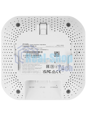 Точка доступа Zyxel NebulaFlex NWA50AX PRO, WiFi 6, 802.11a/b/g/n/ac/ax (2,4 и 5 ГГц), MU-MIMO, антенны 3x3, до 575+2400 Мбит/с, 1xLAN 2.5GE, PoE, без поддержки Captive portal и WPA-Enterprise, защита от 4G/5G, БП в комплекте