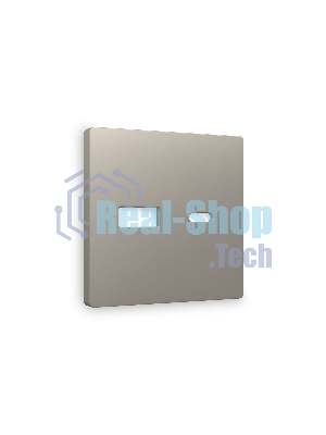 Лицевая панель ALFA (Серо-бежевый матовый) для розетки 2USB A+C QUANT AP3710