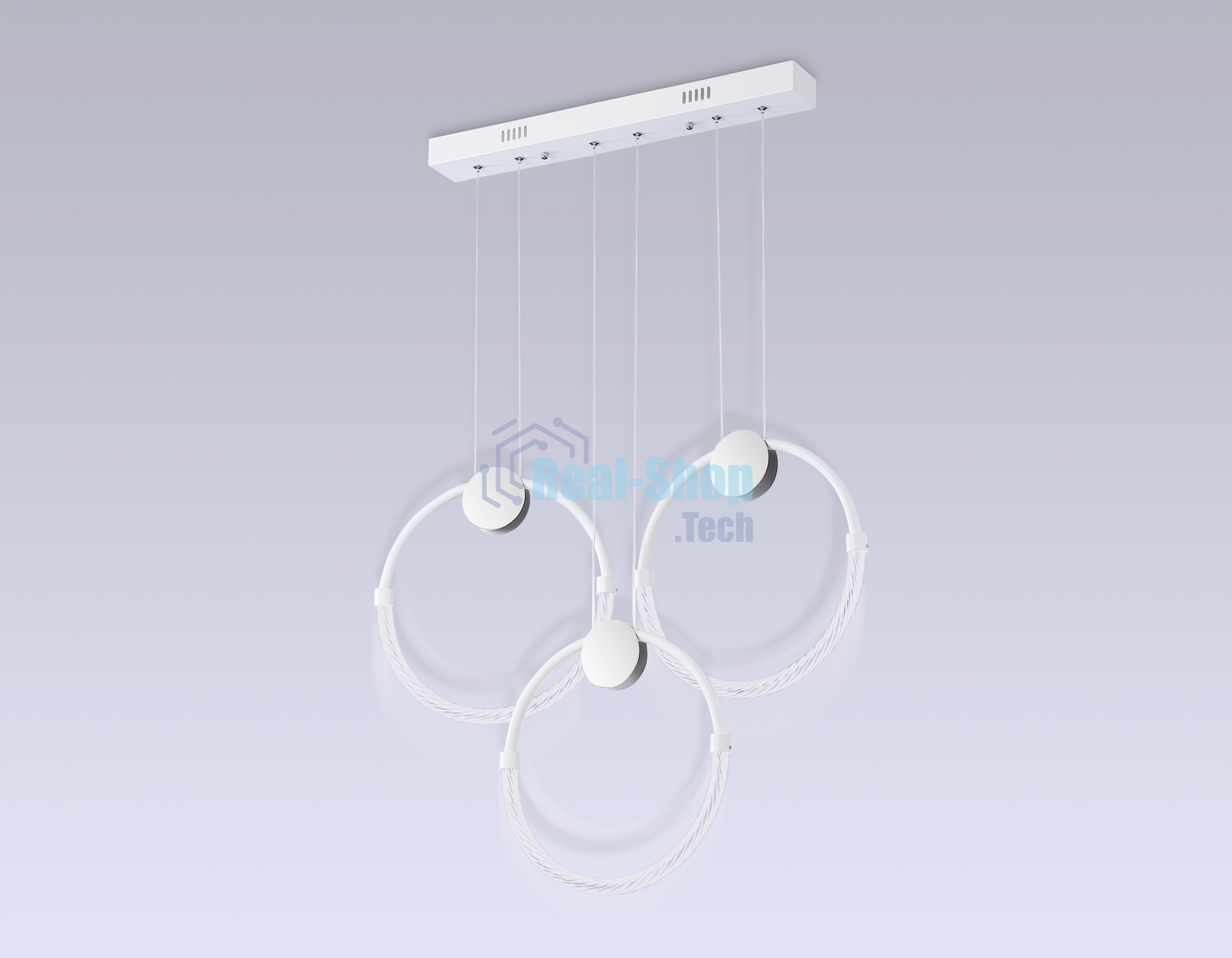 Светильник Ambrella light FL10595/3 WH/CH белый/хром 4200K 34W 630*20*1200 (Без ПДУ)