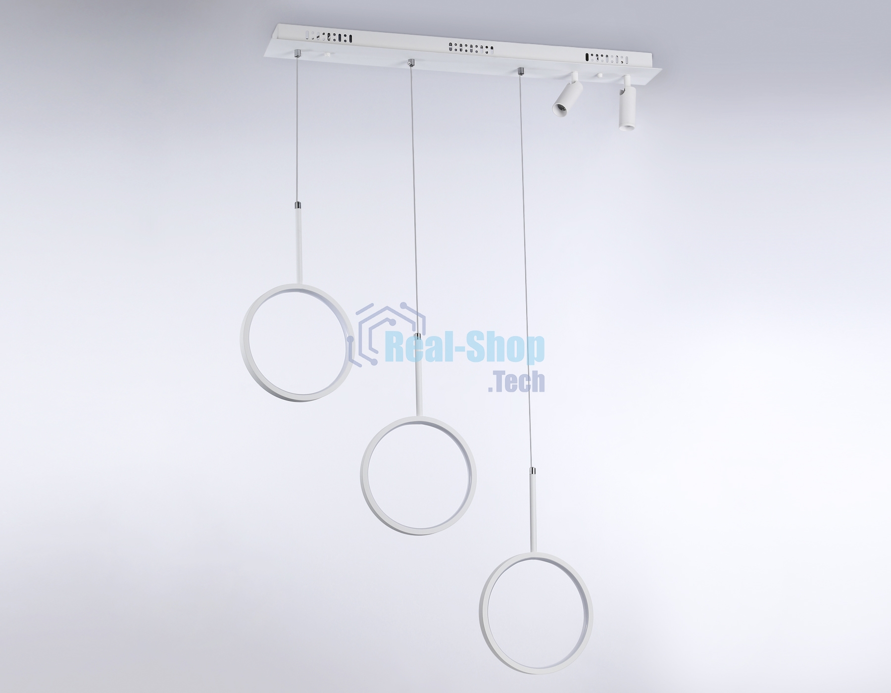 Светильник Ambrella light FL5277/3+2 WH белый 59W 3000K/4200K/6400K+4200K 800*200*1200 (ПДУ ИК)