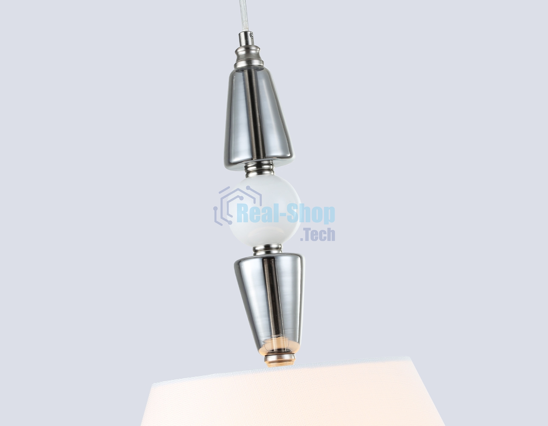 Светильник Ambrella light LH75250 SN/FR сатин никель/белый матовый E27 max 60W D360*500