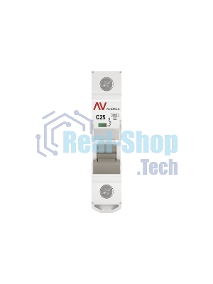 Выключатель автоматический Averes AV-6 1P 25A (C) 6kA