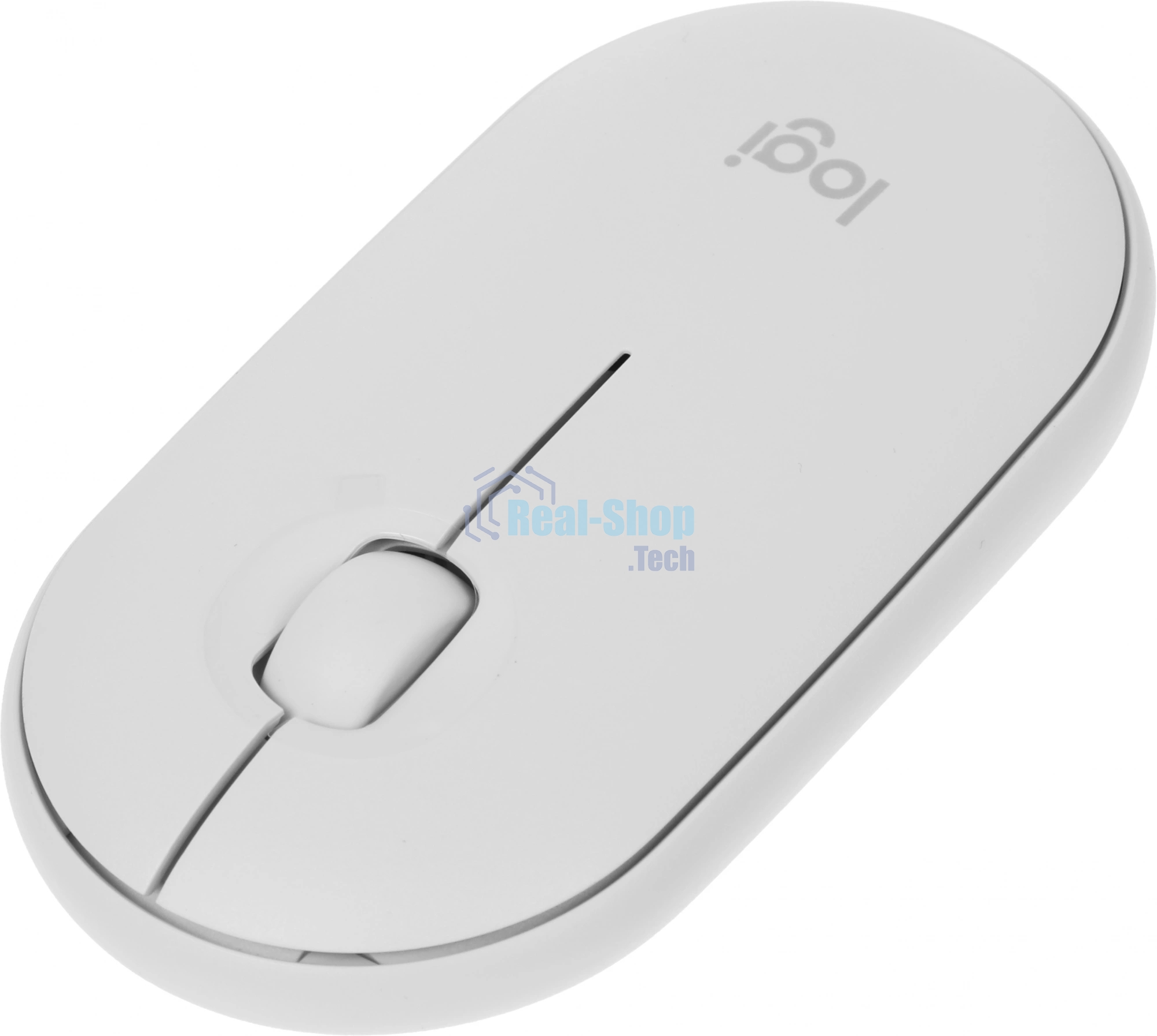 Мышь беспроводная Logitech Pebble M350 белый, 1000 dpi, радиоканал, Bluetooth, USB, кнопки - 3