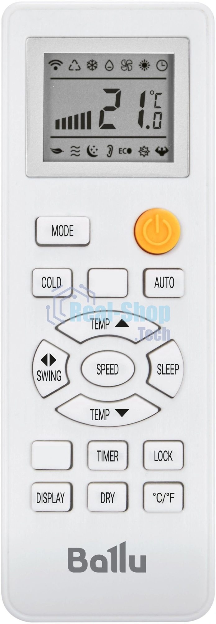 Кондиционер мобильный Ballu Eclipse BPAC-07 EPW/N6 7000 BTU, 18 м², 50 дБ, охлаждение, осушение, белый