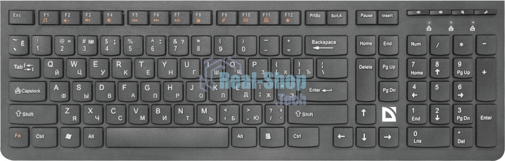 Клавиатура беспроводная Defender ULTRAMATE SM-535 RU USB, радиоканал, черный