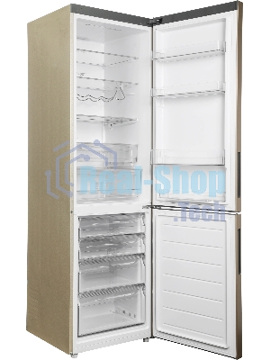 Холодильник Haier C2F637CGGU1 золотистый, двухкамерный, 278/108л, морозилка снизу, No Frost
