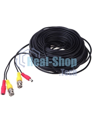 Кабель комбинированный BNC+DC-BNC+DC L=30m 