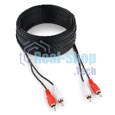 Кабель аудио Cablexpert CCA-2R2R-15M, 2xRCA - 2xRCA, 15м