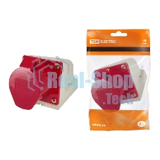 Розетка 125 стационарная 3Р+РЕ+N 32А 380В IP44 | SQ0602-0006 | TDM