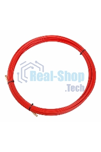 Протяжка кабельная Rexant (мини УЗК в бухте), стеклопруток, d=3,5мм, 20м красная