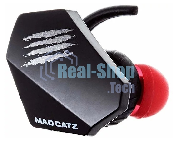 Гарнитура Mad Catz E.S. PRO+ чёрный, проводная, mini jack 3.5 мм, вставные