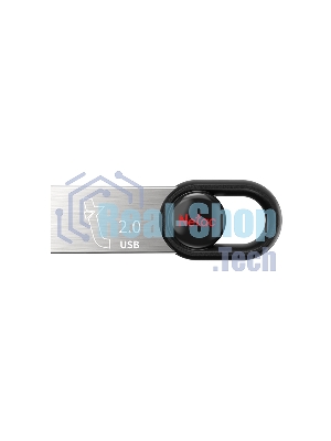 Флешка USB Netac UM2 (NT03UM2N-064G-20BK), 64Gb, USB 2.0, R/W 100/40, серебристый/черный