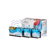 Набор струйных картриджей Sakura CZ134A (№711 Cyan 3-pack) для HP, голубой, 26 мл.