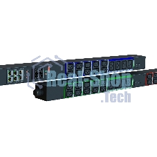 Блок распределения питания Elemy IPDU-5936 верт.размещ. 12xC19 30xC13 с мониторингом 3x16A IEC 60309 2.4м