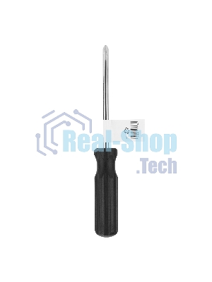 Отвертка Sparta PH2х100 мм, углеродистая сталь, черная пластиковая рукоятка