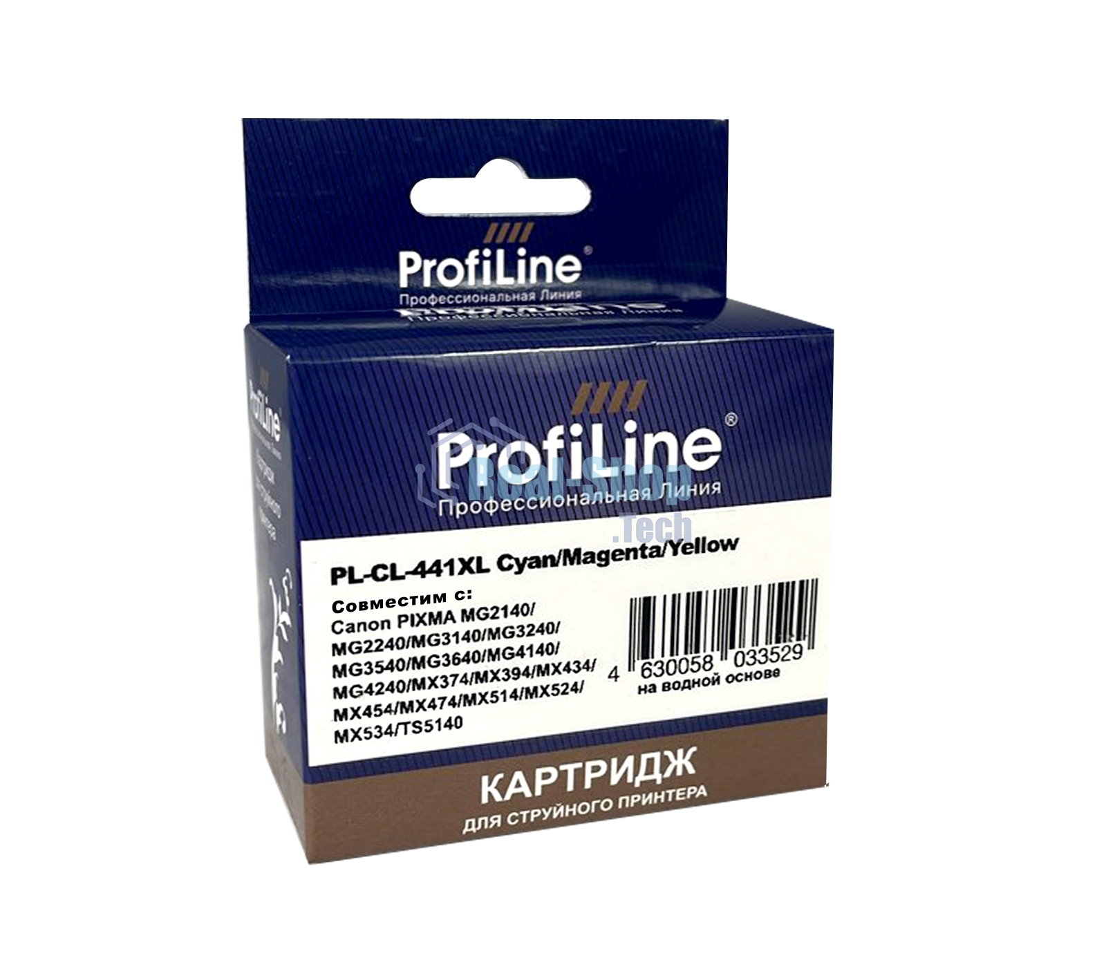 Картридж струйный ProfiLine PL-CL-441XL для принтеров Canon PIXMA MG2140/MG2240/MG3140/MG3240/MG3540/MG3640/MG4140/MG4240/MX374/MX394/MX434/MX454/MX474/MX514/MX524/MX534 с чернилами Cyan/Magenta/Yellow