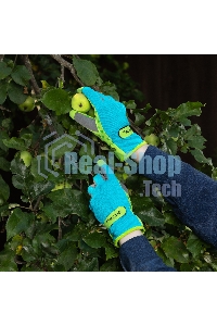 Перчатки садовые на липучке, силиконовое нанесение, размер 8, Luxe Palisad