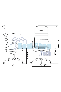 Кресло руководителя Бюрократ Chair Brt KB-9N/ECO/BLACK (1140275) черный