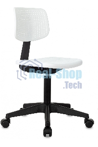 Кресло детское Бюрократ CH 200 белый пластик крестов. пластик