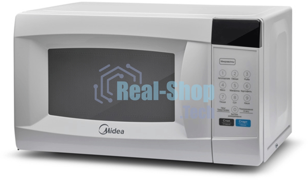 Микроволновая печь Midea EM720CKE белый, 20 л, 700 Вт, переключатели - сенсор