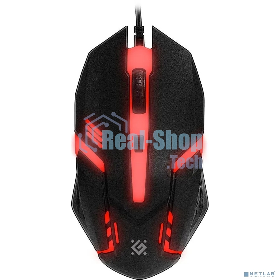 Комплект клавиатура+мышь Defender Glion C-123 проводной, USB, 1600 DPI, чёрный