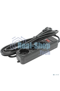 Сетевой фильтр ExeGate EX221182RUS SP-3-5B (3 розетки, 5 м, евровилка, черный)