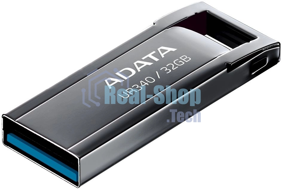 Флешка USB ADATA UR340 (AROY-UR340-32GbK), 32Gb, USB 3.2, R/W 100/30, черный