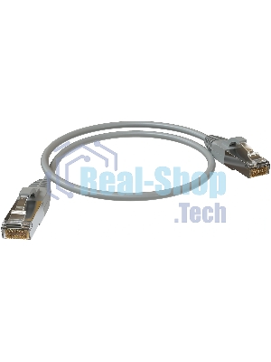 Патч-корд Sysmatrix PC 4545.5ES26.05LSZHGY F/UTP RJ-45 вил.-вилка RJ-45 cat.5e 0.5м серый LSZH