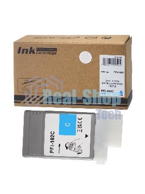 Картридж струйный Sakura 0896B001 (PFI-102C) для Canon, голубой, 130 мл.