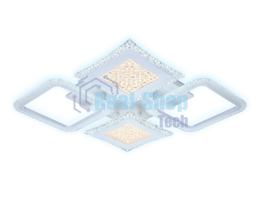 Потолочный светодиодный светильник FA430/4 WH белый 112W 750*670*80 (ПДУ РАДИО 2.4G)