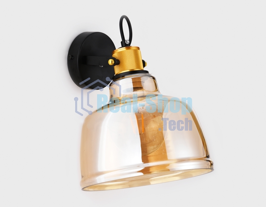 Светильник Ambrella light TR3521 SB/TI бронза/янтарь E27 max 40W 220*280*320