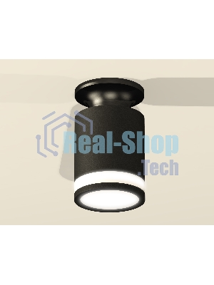 Светильник Ambrella Light XS6302113 SBK/PBK/FR черный песок/черный полированный/белый матовый MR16 GU5.3 (N6902, C6302, N6221)