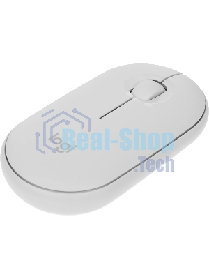 Мышь беспроводная Logitech Pebble M350 белый, 1000 dpi, радиоканал, Bluetooth, USB, кнопки - 3