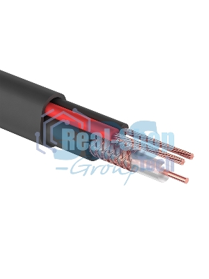 Кабель КВК-П-2 +2x0,50 мм² (Cu/CCA) (96) черный (бухта 200 м) PROconnect