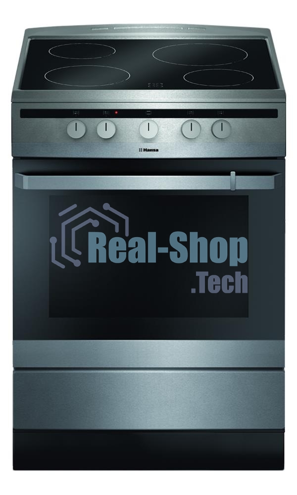 Плита электрическая Hansa FCCX64000 серебристый, конфорок 4 шт, духовка 69 л, 60 см x 85 см x 60 см
