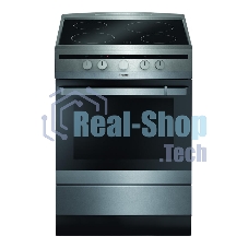 Плита электрическая Hansa FCCX64000 серебристый, конфорок 4 шт, духовка 69 л, 60 см x 85 см x 60 см
