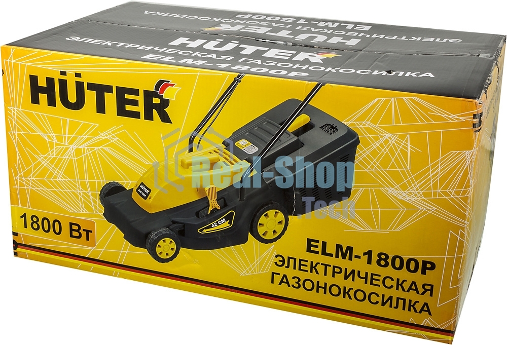 Газонокосилка электрическая Huter ELM-1800P, от сети, 1800 Вт