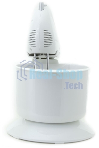 Миксер SUPRA MXS-530 с чашей. 500 Вт. Режим Турбо. 5 скоростей. Две насадки: для взбивания яиц и крема и для замеса тяжелого теста. белый