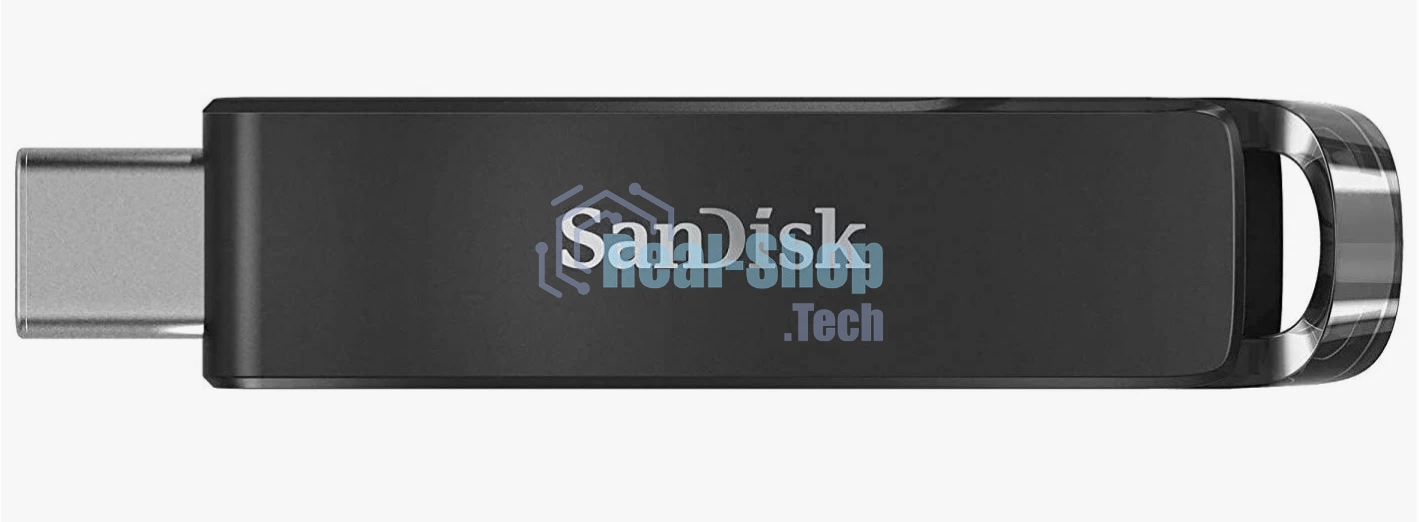 Флешка USB Sandisk CZ460 Ultra (SDCZ460-128G-G46), 128Gb, USB Type-C, R/W 150/30, черный