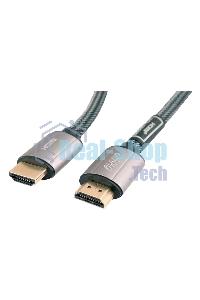 Кабель видео LAZSO WH-111-B HDMI (m)/HDMI (m) 1м. позолоченные контакты черный