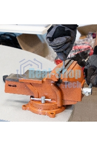 Тиски Sparta слесарные 150мм поворотные с наковальней