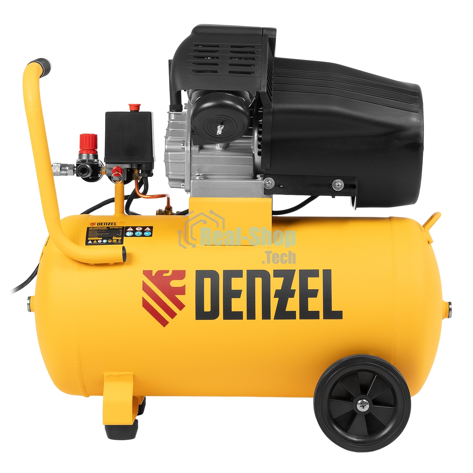 Компрессор воздушный Denzel прям. привод DCV1800/50, 1,8 кВт, 50 литров, 320 л/мин